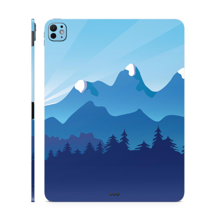 Skin Compatible with Apple iPad Pro 11 M4 2024 Blue Mountains Premium 3M Vinyl Protective Wrap Decal Cover Easy to Apply
