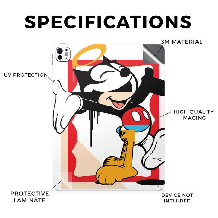 Skin Compatible with Apple iPad Pro 11 M4 2024 Character Swap Premium 3M Vinyl Protective Wrap Decal Cover Easy to Apply