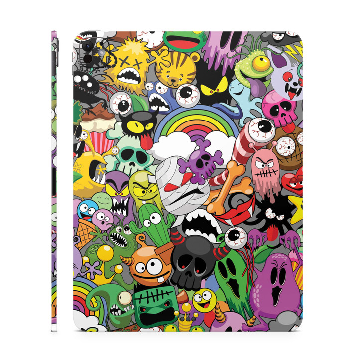Skin Compatible with Apple iPad Pro 11 M4 2024 Monster Mash Premium 3M Vinyl Protective Wrap Decal Cover Easy to Apply C