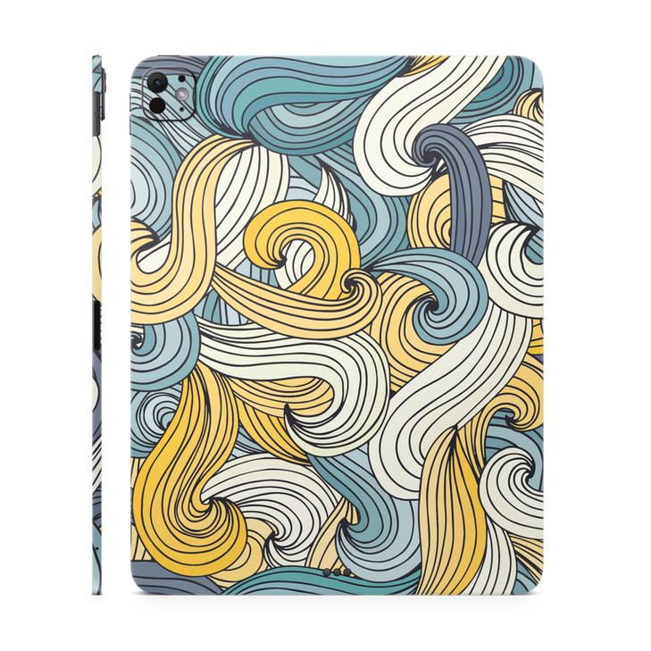 Skin Compatible with Apple iPad Pro 11 M4 2024 Turbulence Premium 3M Vinyl Protective Wrap Decal Cover Easy to Apply Cra