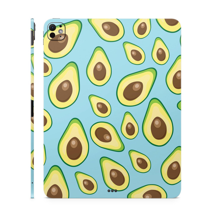 Skin Compatible with Apple iPad Pro 13 M4 2024 Blue Avocados Premium 3M Vinyl Protective Wrap Decal Cover Easy to Apply