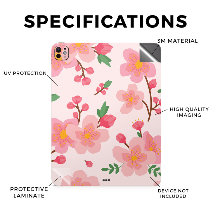 Skin Compatible with Apple iPad Pro 13 M4 2024 Lilies in Bloom Premium 3M Vinyl Protective Wrap Decal Cover Easy to Appl