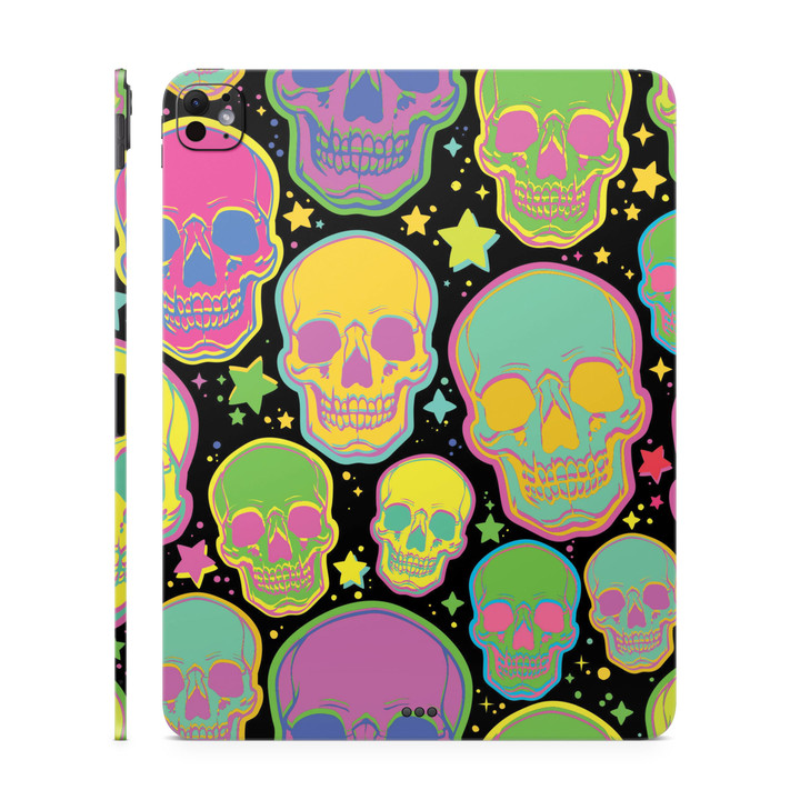 Skin Compatible with Apple iPad Pro 13 M4 2024 Candy Skulls Premium 3M Vinyl Protective Wrap Decal Cover Easy to Apply C