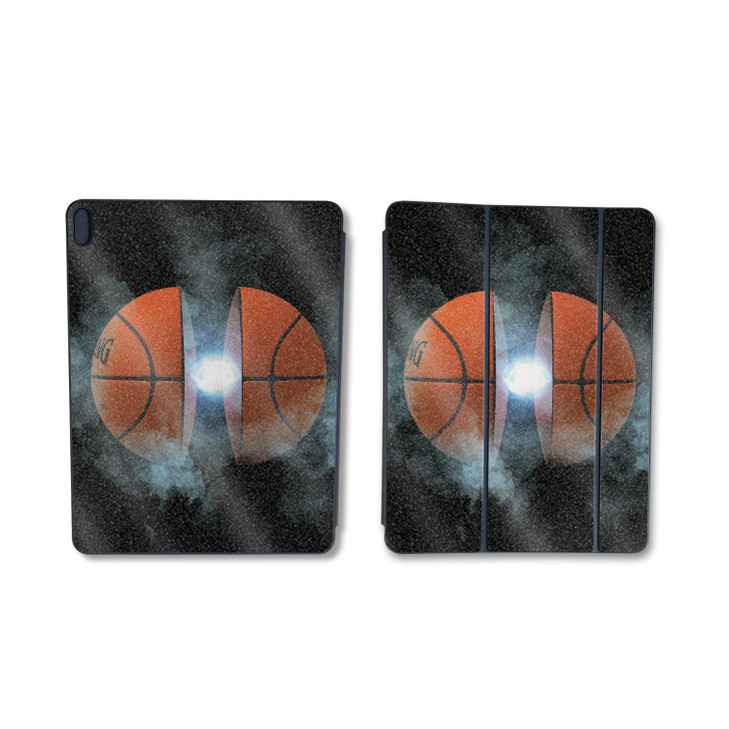 Glossy Glitter Skin Compatible With Apple Smart Folio for iPad Pro 11inch M2 2024 Basketball Orb Premium 3M Vinyl Protec