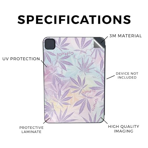 Glossy Glitter Skin Compatible with Apple Smart Folio for iPad Pro 11inch M4 2024 Pastel Mary Premium 3M Vinyl Protectiv