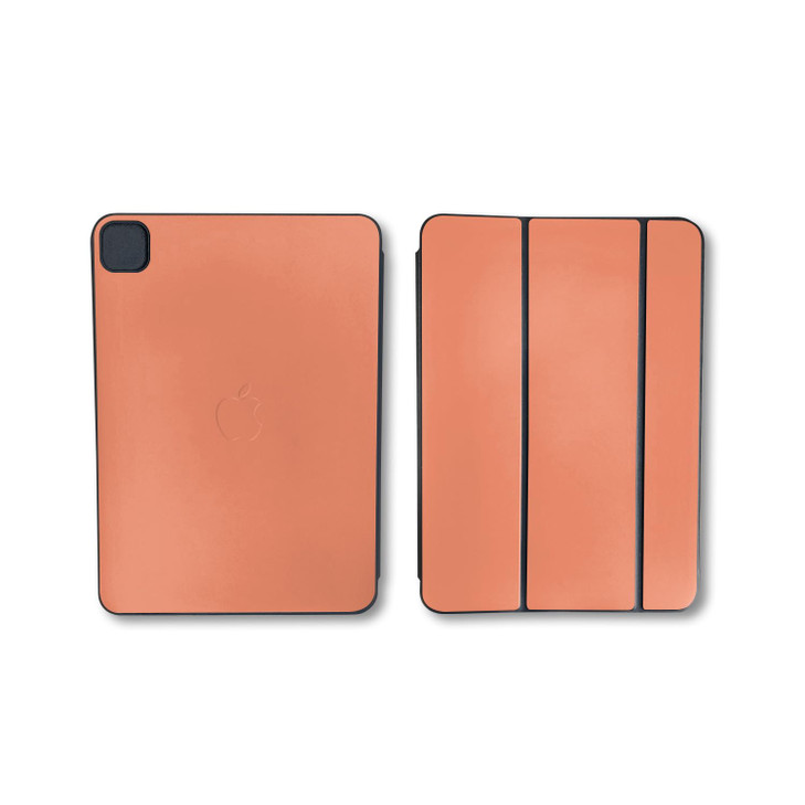 Skin Compatible with Apple Smart Folio for iPad Pro 11inch M4M5 2025 Solid Peach Premium 3M Vinyl Protective Wrap Decal