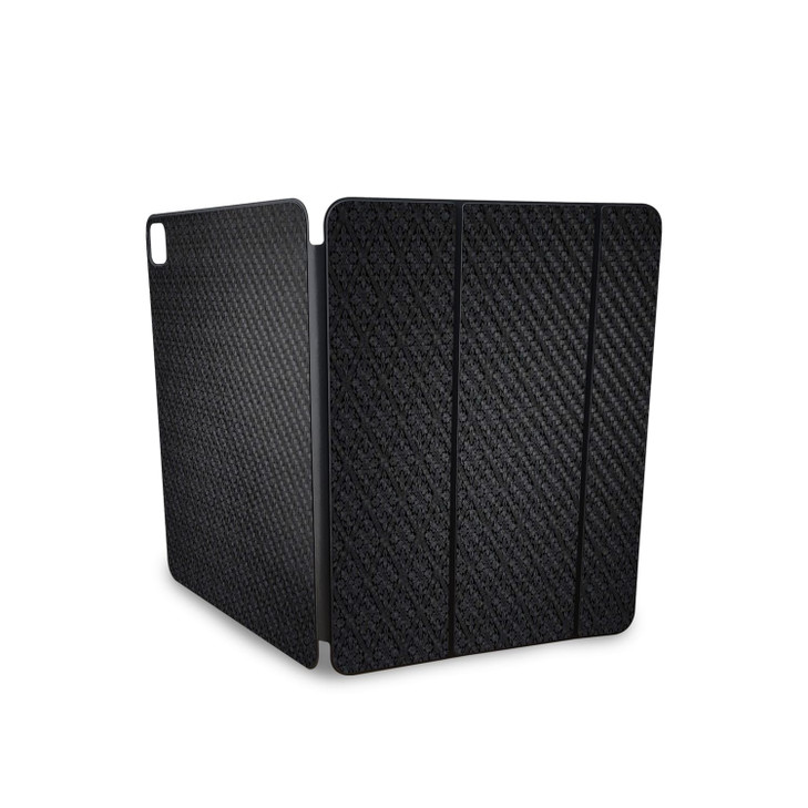 Carbon Fiber Skin Compatible with Apple Smart Folio for iPad Pro 13inch M4M5 2025 Glamorous Premium 3M Vinyl Protective
