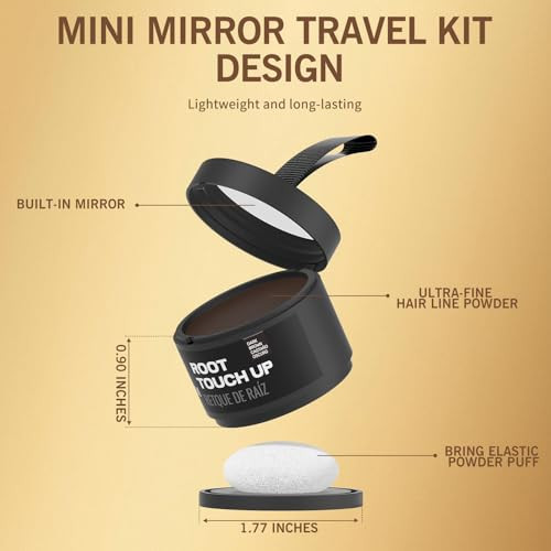 Hairline Powder (Blonde) - Instantly Conceal Gray Roots, Thin Hair Touch-Up, Hair Color Shadow Cover, 4g
