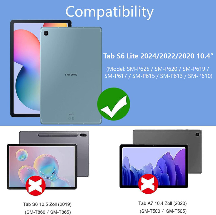 easyBee Case Compatible with Samsung Galaxy Tab S6 Lite 104 inch 202420222020 Ultra Thin Silicone Shockproof Back Shell