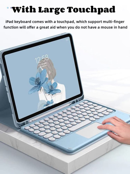 AnMengXinLing Keyboard Case for iPad Air M3 2025M2 11inchAir 5 Air 4 Touchpad Detachable Keyboard Case with Pencil Holde