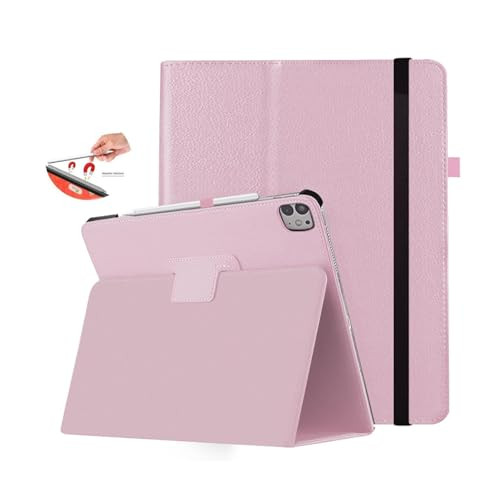 CASZONE Case for iPad Pro 11 inch 2024 M45th Generation with Pencil Holder Right Magnetic Attachment Pencil ChargingPU L