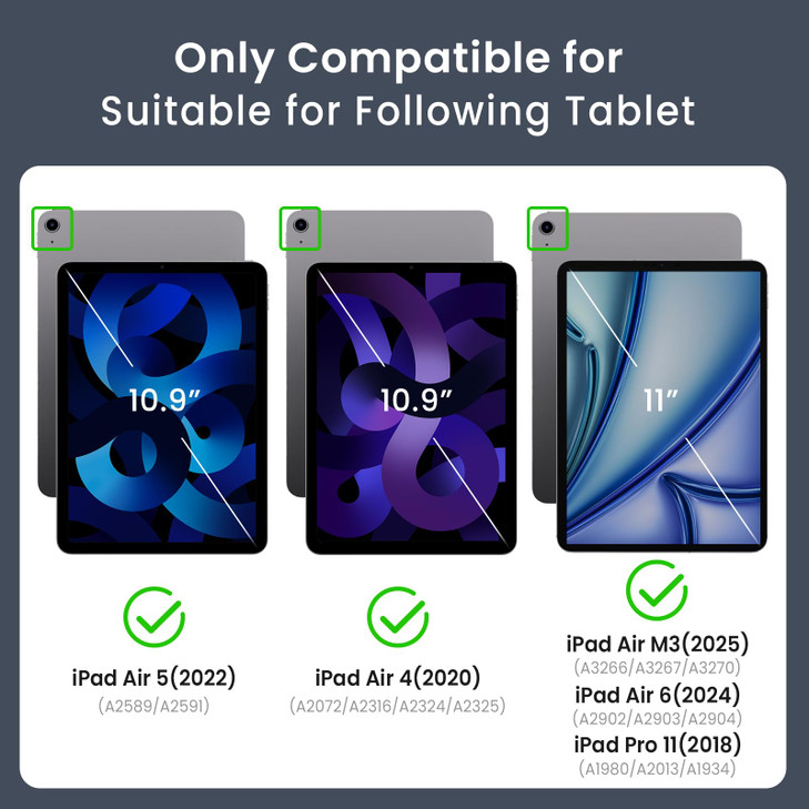 ZtotopCases for IPad Air M3 2025 M2 2024 11 Inch iPad Air 4th 5th Generation 20202022 109 Inch Case with Pencil Holder M