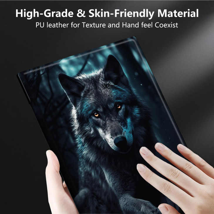for Kindle Scribe Case 102 Inch 2022 with Soft TPU Buffer PU Leather Cover 360 Swivel Stand Auto WakeSleep Shockproof Co