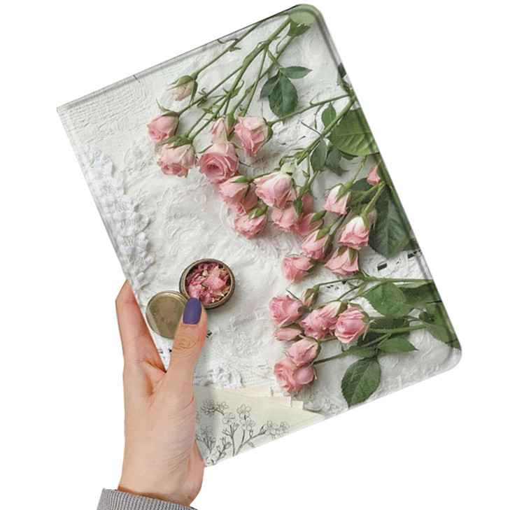 kaitesi Floral Case for iPad mini 7 A17 Pro 2024iPad Mini 6 2021 83 Inch iPad mini 7th6th Gen Case Flower Pattern Cute S