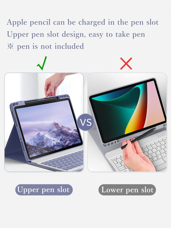kaitesi Keyboard Case for iPad Mini 7 A17 ProiPad Mini 6th Generation Magnetic Detachable Bluetooth Keyboard Cover for i
