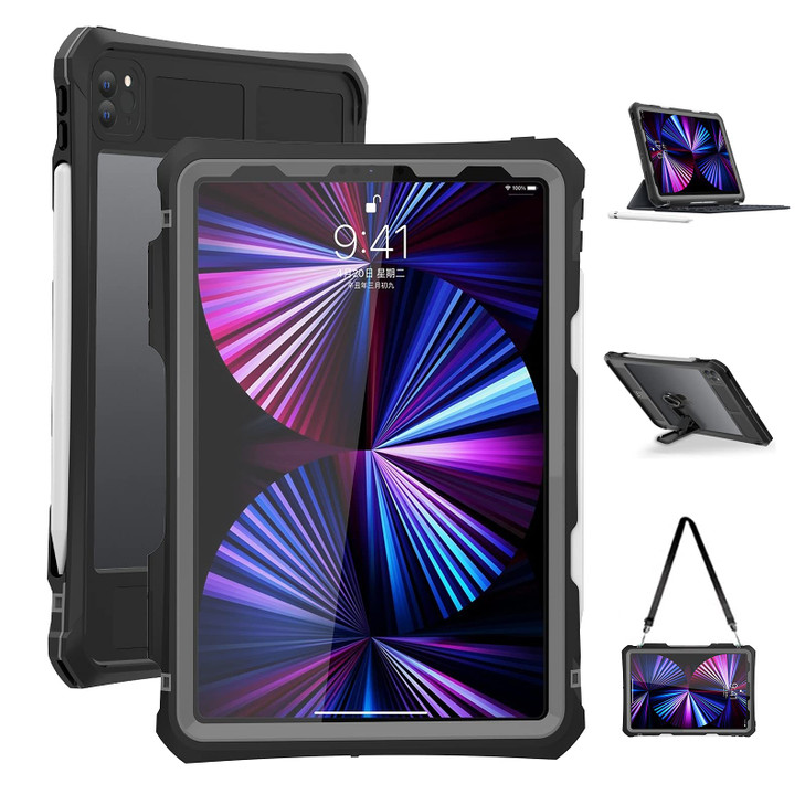 ShellBox Case New iPad Pro 11 inch 202220212020 Waterproof Case FullBody Heavy Duty Shockproof Protective Cover with Kic