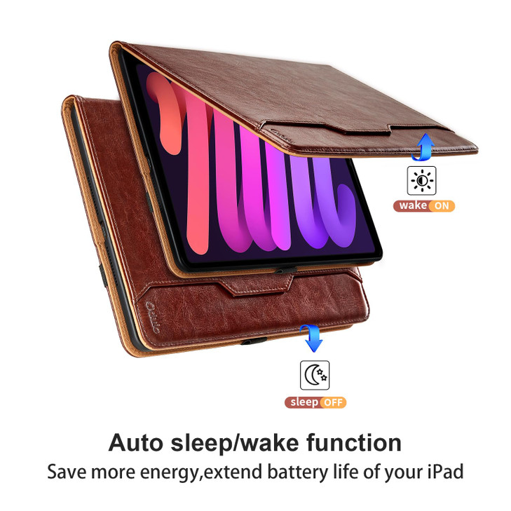 Case for iPad mini 7 A17 Pro 2024iPad Mini 6 2021 83 Inch for iPad mini 7th6th Generation Case PU Leather Folio Cover wi