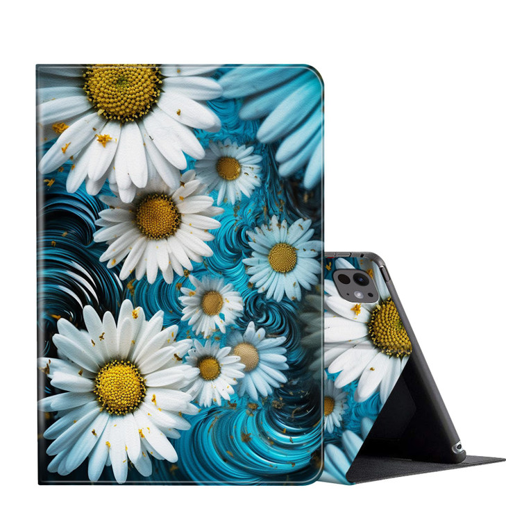 FUYOCWE for iPad Pro 11 Inch Case M45th Generation2024PU Leather Slim Folding Stand Auto Sleep Wake Smart Cover for iPad