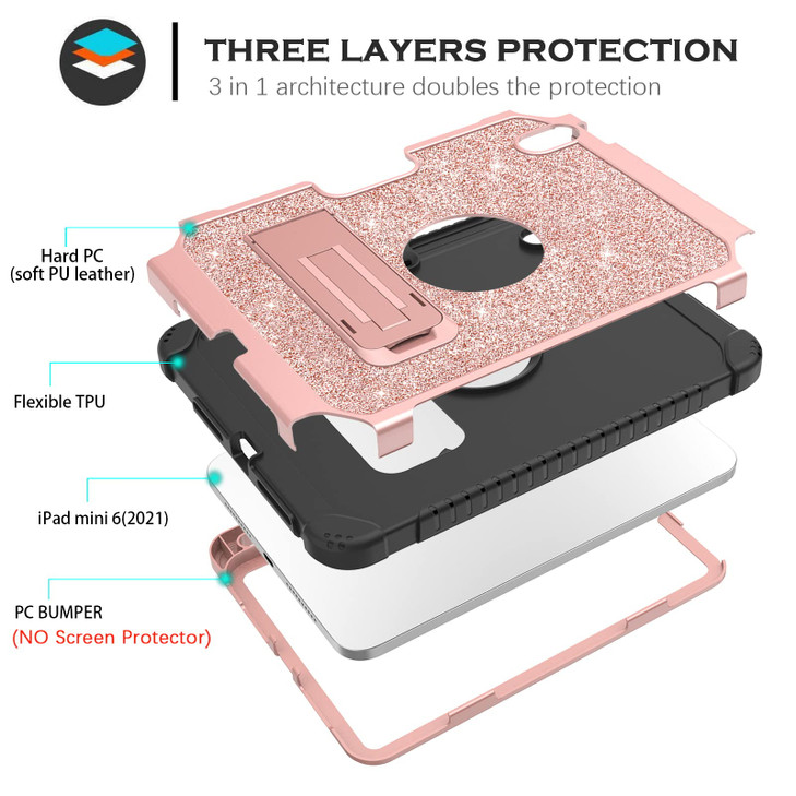 YINLAI Case for iPad Mini 7 2024 A17 ProiPad Mini 6 Case 83Inch 2021iPad Mini 7th6th Generation Case Glitter Bling Spark