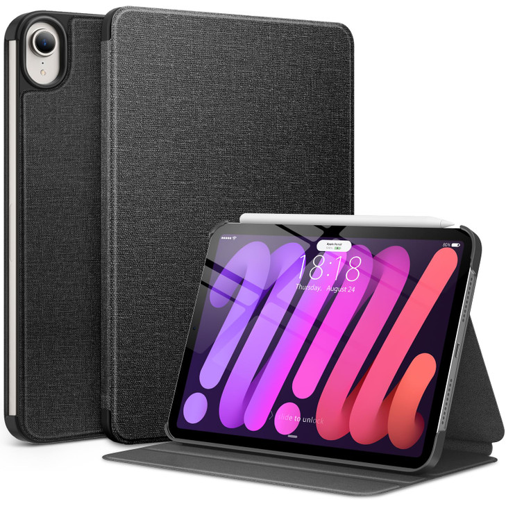 DTTO Case for iPad mini 7 A17 Pro 2024 iPad mini 6th Generation 2021 Fabric Texture Hard Back Cover iPad mini 76 Case 83