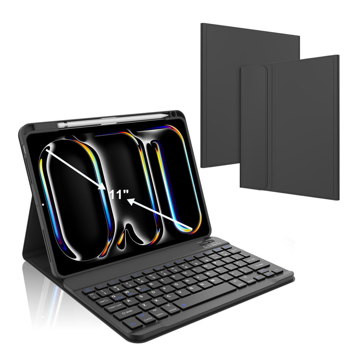 KVAGO Keyboard Case for iPad Pro 11 Inch M4 2024 Magnetic Keyboard Case Detachable Backlit Wireless Keyboard Protective