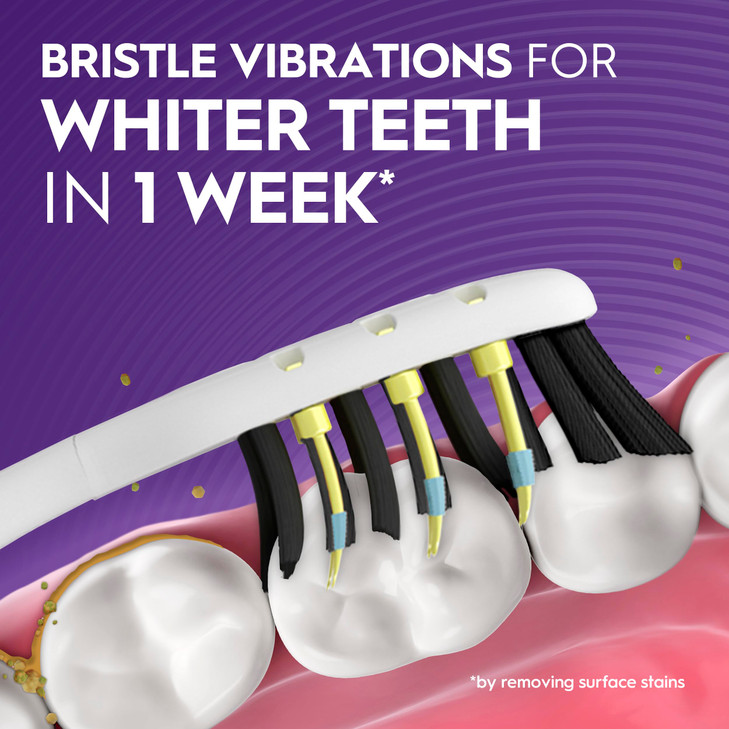 Oral-B Pulsar Charcoal, Battery Electric Toothbrush, 2 Count Soft Toothbrush Pack, removes Plaque, Travel Essentials Tooth Brush