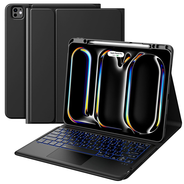 MoKo for iPad Pro 13 Inch Case with Keyboard M4 2024 iPad Pro 13 Case with Pencil Holder Detachable Wireless Keyboard Mu