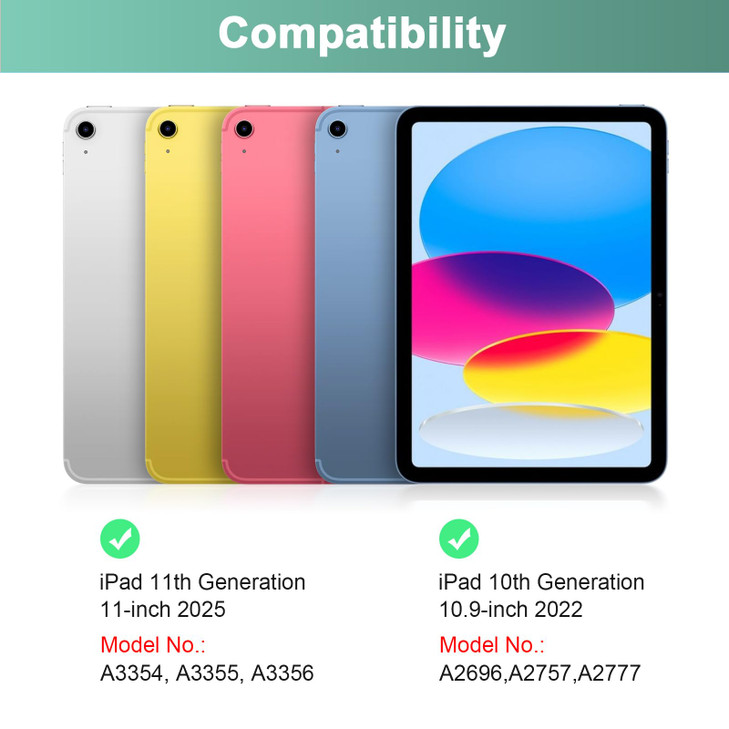 LAMA Keyboard Case with Mouse for iPad A16 11th Gen 2025 10th Gen 2022 Magnetic Case with Keyboard for iPad 11inch A16 1