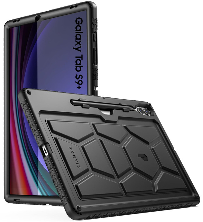 Poetic TurtleSkin Case for Samsung Galaxy Tab S10 Plus 2024 Release S9 Plus 2023 Release 124 inch Case with S Pen Holder