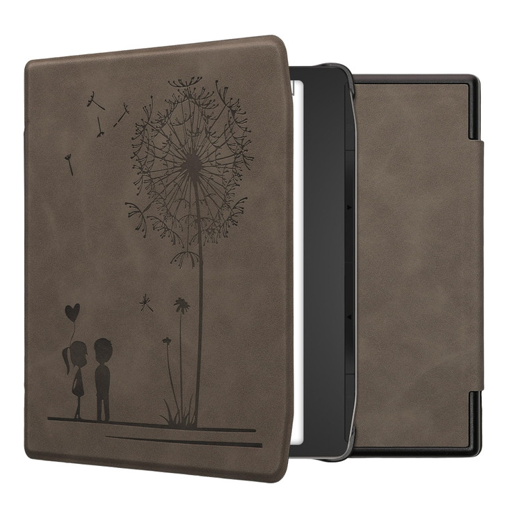 kwmobile Cover Compatible with Pocketbook EraEra Color Cover eReader Case Dandelion Love Grey