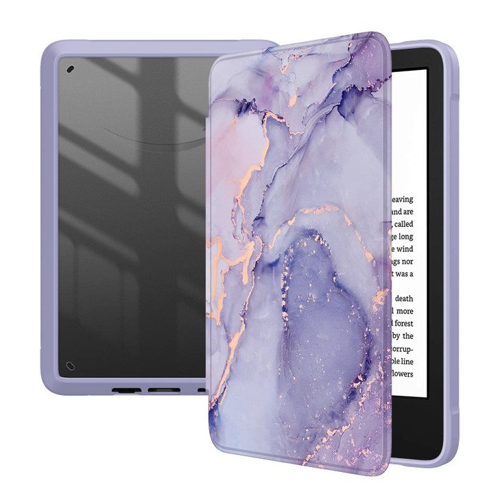 Fintie Hybrid Slim Case for 6 AllNew Kindle 11th Generation20242022 Release Transparent Back Shell Shockproof Cover Auto