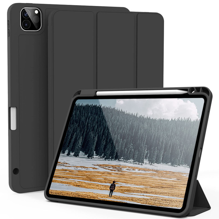 kenke Case for iPad Pro 11 Inch 4th3rd2nd Generation 202220212020 with Pencil Holder Slim Trifold Smart Cover with Soft