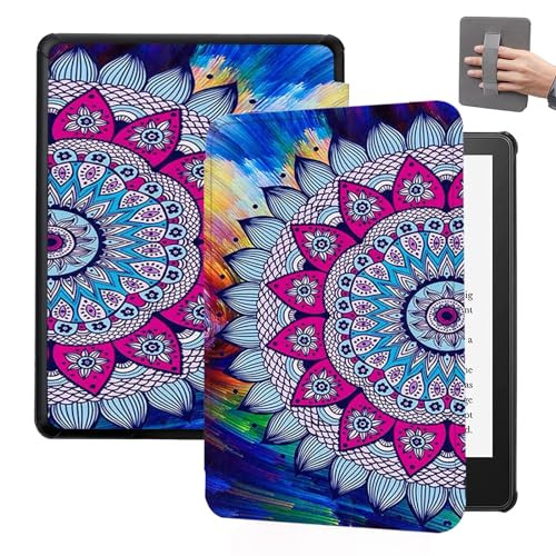 SCSVPN Case for 68 Kindle Paperwhite 11th Generation Signature Edition 2021 Release Slim PU Leather Smart Cover with Han