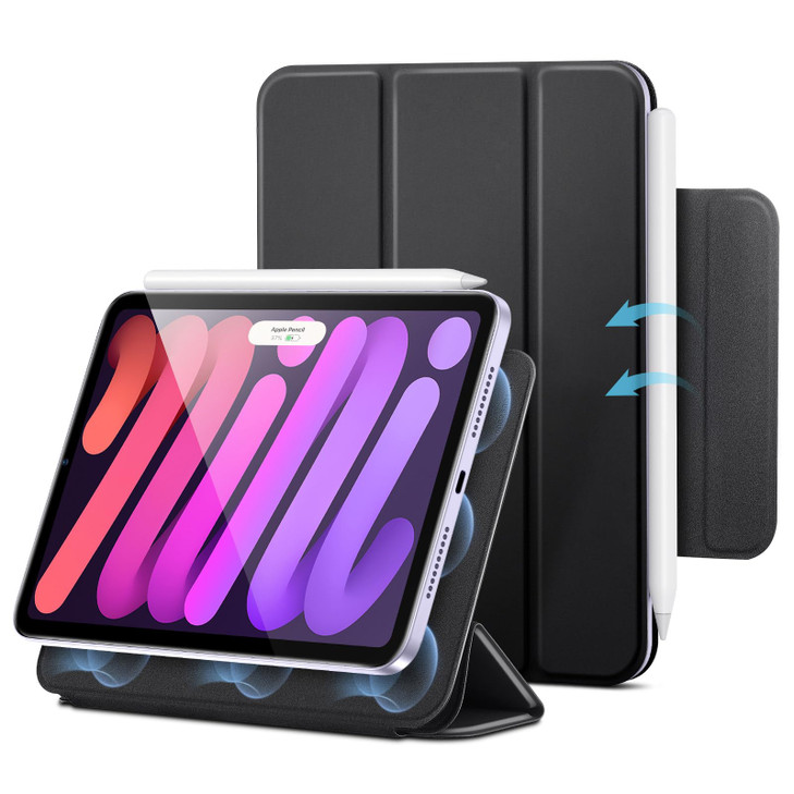 ESR for iPad mini 7 A17 Pro Case iPad mini 7th6th Generation Case 20242021 Slim Trifold TwoWay Stand Powerful Magnetic A