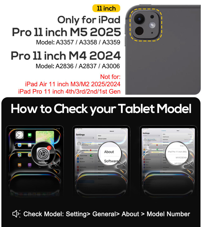 BRAECN for for iPad Pro 11 Inch Case M5 2025 2024 M4 Protective Rugged Silicone Cover with Builtin Pencil Holder Carryin