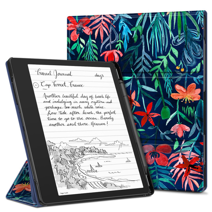 Fintie Stand Case for Kindle Scribe Builtin Pen Holder Premium PU Leather Trifold Stand Cover with Auto SleepWake Compat
