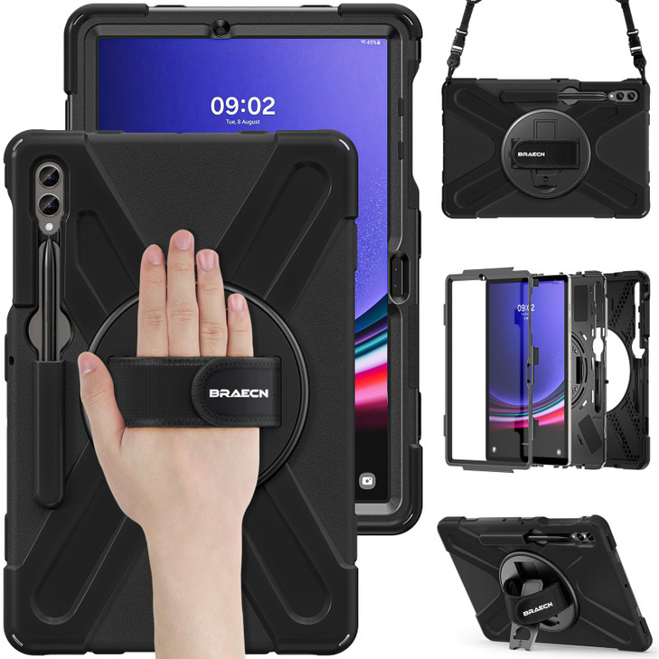 BRAECN for Samsung Galaxy Tab S10 Plus Case 2024S9 PlusS9 FES8 PlusS7 Plus S7 FE 124 InchHeavy Duty Shockproof Case with