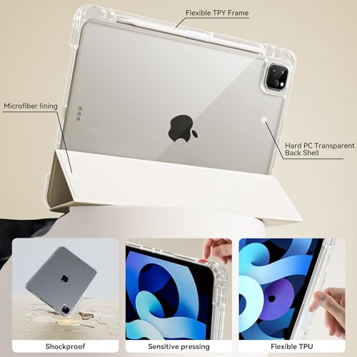 GKABXY Case for iPad Pro 11 inch 4th3rd2nd Generation with Pencil HolderSupport 2nd Gen Pencil Charging Auto Wake Auto2