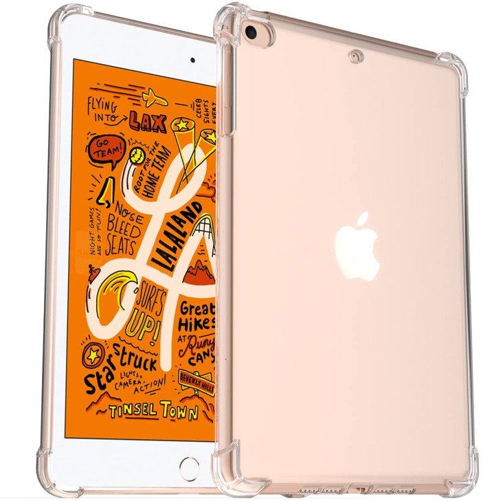 Callyue Clear Case for iPad mini 5 Mini 4 Mini 3 2 1 Rubber Soft Skin Silicone Side Corner Protective Cover for Apple iP