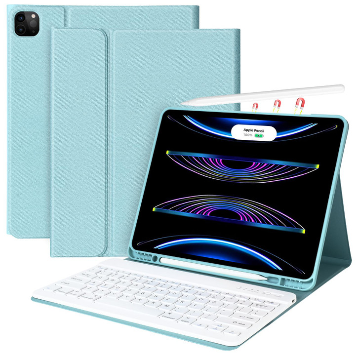 AMZCASE for iPad Air 13 inch Case with KeyboardM2M3 Folio Magnetic Detachable Stand Cover for iPad air13 inch 20242025 P