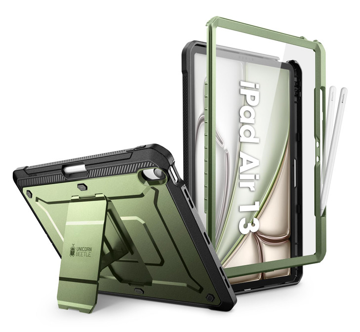 SUPCASE for iPad Air 13 Inch Case M3M2 20252024 with Pencil Holder Unicorn Beetle Pro Builtin Screen Protector Stand Mil