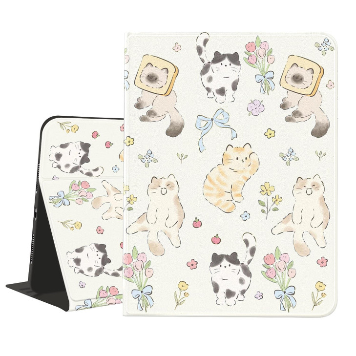 JOYLAND Cute Kitten Case for iPad Air 13 M3M2129 Inch iPad Pro2018202020212022 with Pencil Holder MultiAngle Viewing Fol
