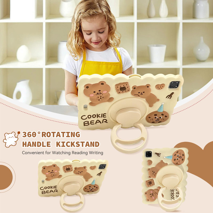 for iPad Air 11 Inch Case M2 2024 iPad Air 5th 4th Generation Case 109 inch with 360 Rotating Kickstand Stand Cute Carto