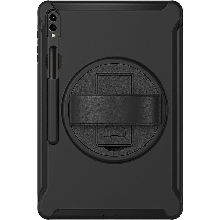 Sahara Protection Hand Strap Series Case for Samsung Galaxy Tab S10 S9 S9 FE S8 Black TB00333