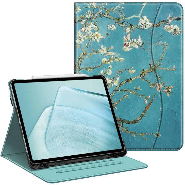 Fintie Folio Case for iPad Air 13inch M3 2025 M2 2024 MultiAngle Viewing Protective Stand Cover with Pencil Holder Pocke