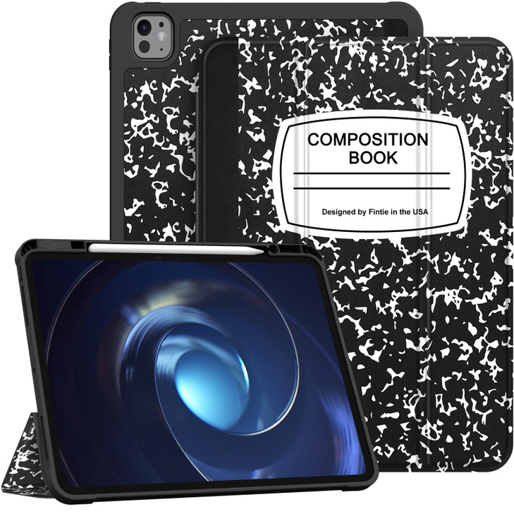 Fintie SlimShell Case for iPad Pro 13inch M5 2025 M4 2024 Builtin Pencil Holder Soft TPU Protective Stand Back Cover wit