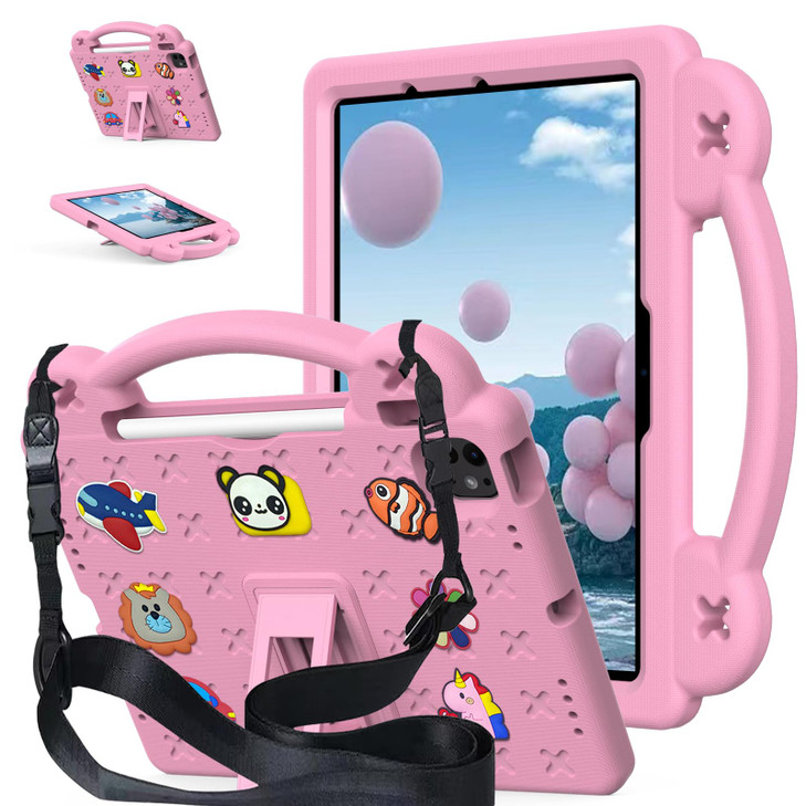 YRH Kids Case for iPad Air 11 inch M3M2 20252024 for iPad Pro 11 inch M4 2024 Kids EVA Shockproof Cover with Strap for A