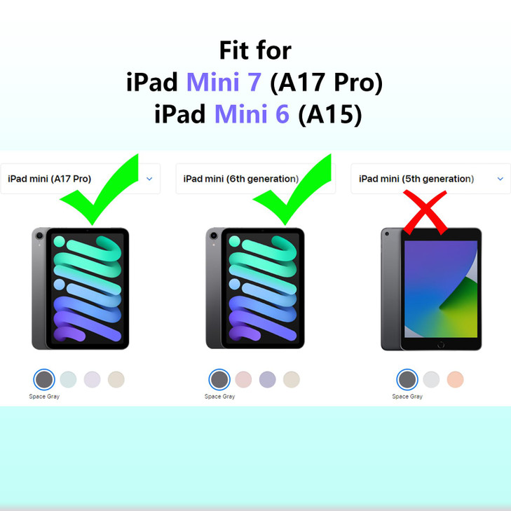 YRH for iPad mini A17 Pro Case 2024iPad Mini 6 Kids Case 2021EVA Shockproof Cover for iPad mini 7th6th Generation 83inch