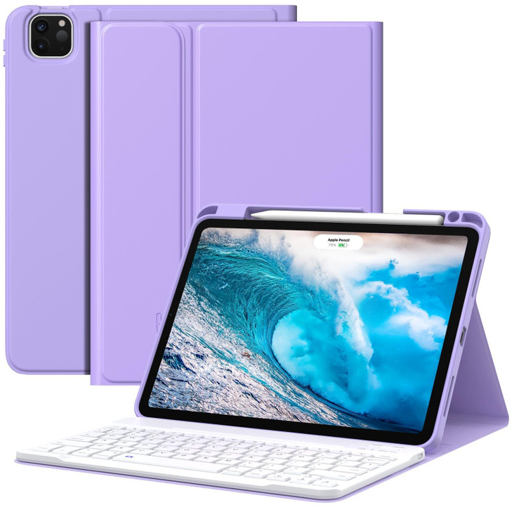 MoKo for New iPad Air 11 Inch Case with Keyboard 20252024 Released Magic Detachable Folio Keyboard Cover with Pencil Hol