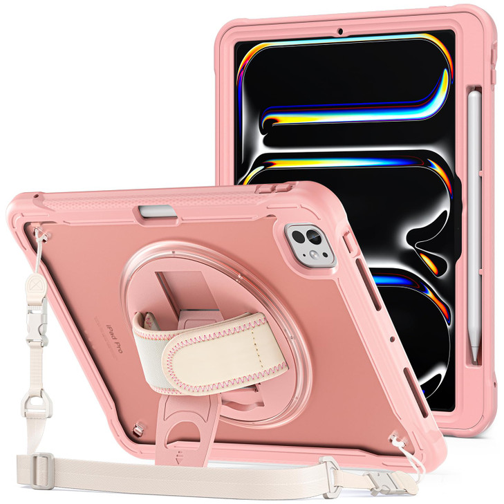 ProCase Rugged Case for iPad Pro 11 inch 2025 M5 2024 M4 with Pencil Hold Heavy Duty Shockproof Rugged Cover with Hand S